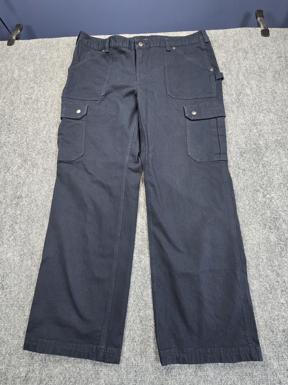 Duluth Trading CurveSetter Cargo Pants Womens 16x31 Navy Utility Workwear